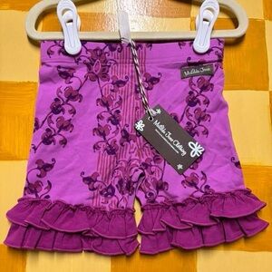 NWT Matilda Jane Purple Ruffle Shorts